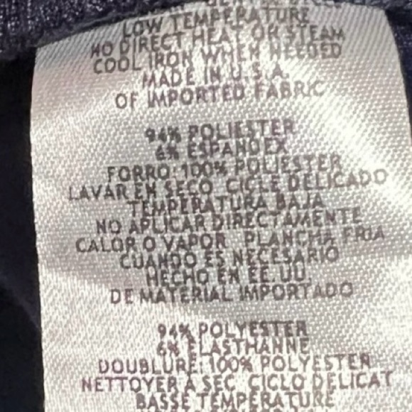 🌻NEW w/tags XSCAPE Navy Crepe Sweetheart Neck Evening Dress Gown Size 22W - Picture 8 of 10